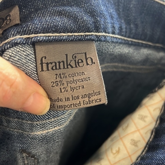 Frankie b. Dark Wash Low rise Bootcut Jeans Size 28 - Picture 8 of 9